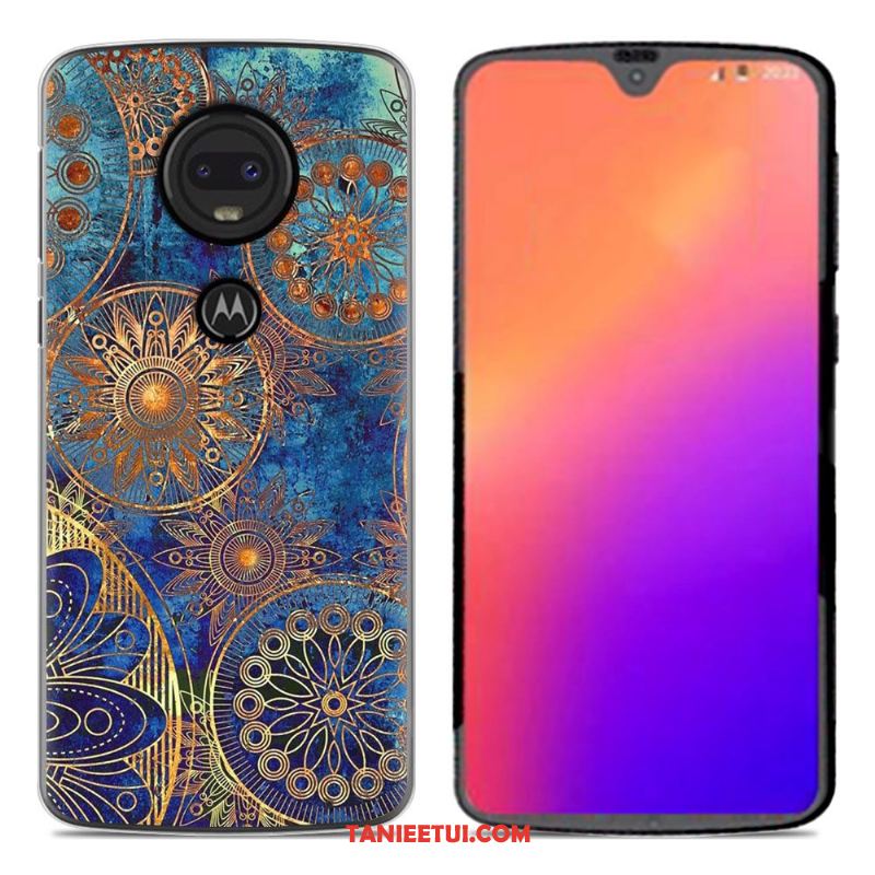 Etui Moto G7 Plus Kreskówka Tendencja Osobowość, Futerał Moto G7 Plus Kreatywne Silikonowe Szary