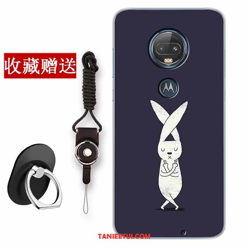 Etui Moto G7 Plus Moda Telefon Komórkowy Ciemno Niebieski, Futerał Moto G7 Plus Ochraniacz Vintage Chiński Styl