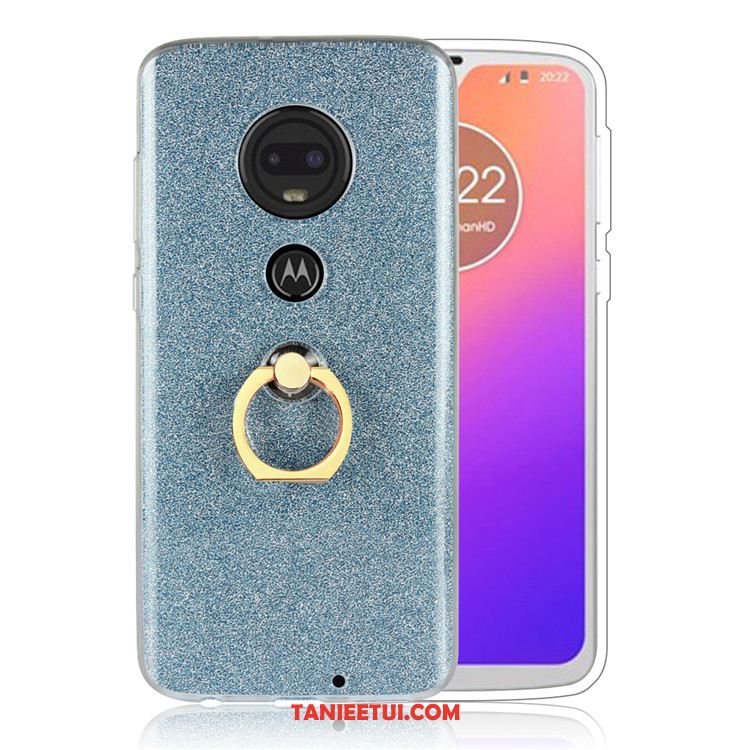 Etui Moto G7 Plus Proszek Proste Czarny, Pokrowce Moto G7 Plus Ochraniacz Telefon Komórkowy Ring