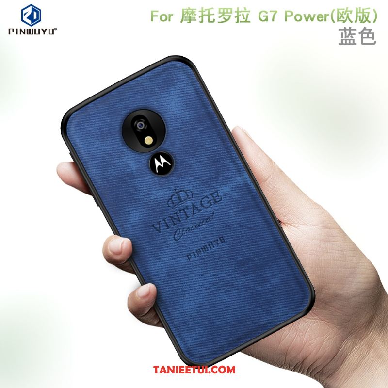 Etui Moto G7 Power All Inclusive Europa Niebieski, Obudowa Moto G7 Power Telefon Komórkowy