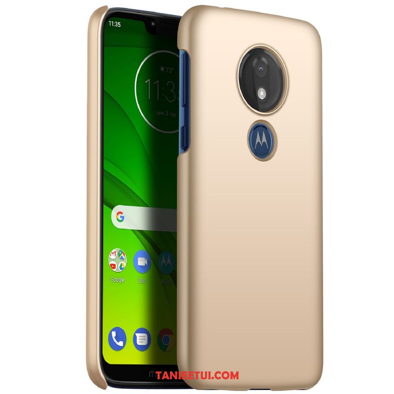 Etui Moto G7 Power Cienkie Nubuku Ochraniacz, Futerał Moto G7 Power Trudno All Inclusive Silky Beige