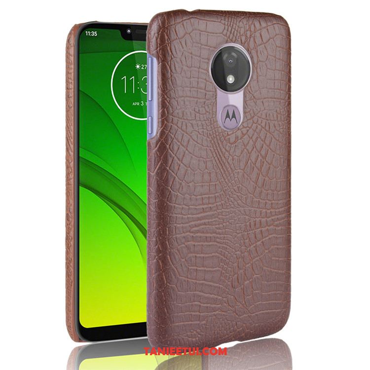 Etui Moto G7 Power Ochraniacz Trudno Torby, Obudowa Moto G7 Power Nubuku Czarny Anti-fall