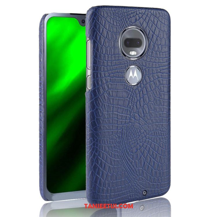 Etui Moto G7 Trudno Ochraniacz Telefon Komórkowy, Pokrowce Moto G7 Czarny Skóra Wzór