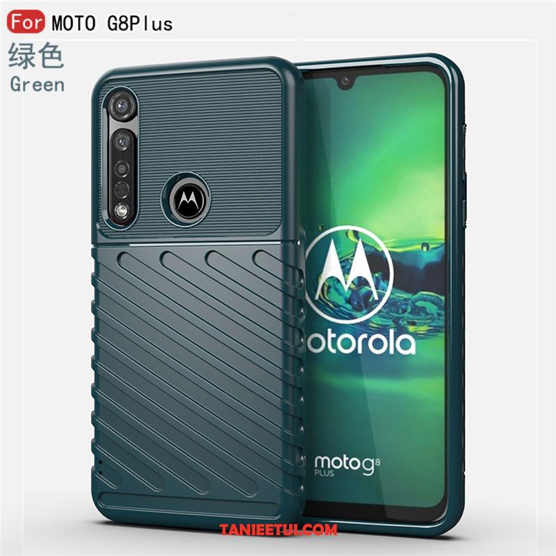 Etui Moto G8 Plus Cienkie Czarny Ochraniacz, Obudowa Moto G8 Plus All Inclusive Anti-fall Silikonowe