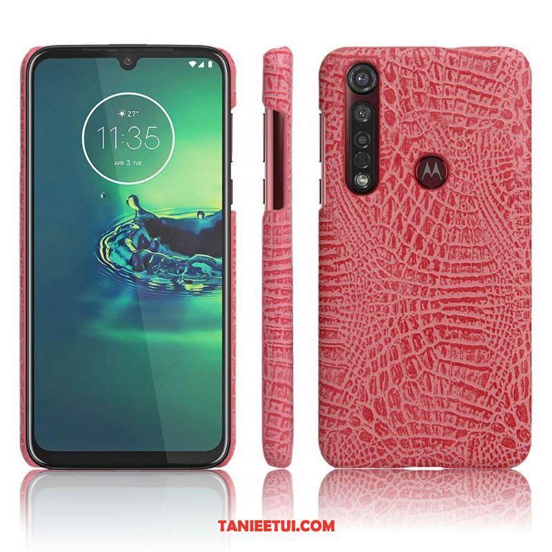 Etui Moto G8 Plus Cienkie Telefon Komórkowy Jakość, Obudowa Moto G8 Plus Ochraniacz Nubuku Skóra