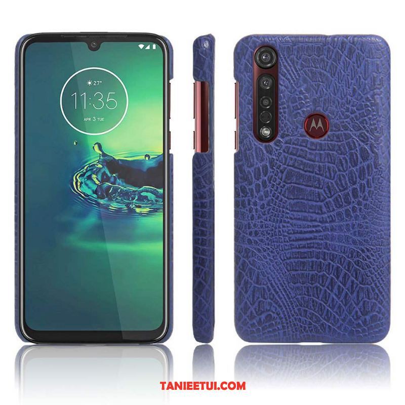 Etui Moto G8 Plus Cienkie Telefon Komórkowy Jakość, Obudowa Moto G8 Plus Ochraniacz Nubuku Skóra
