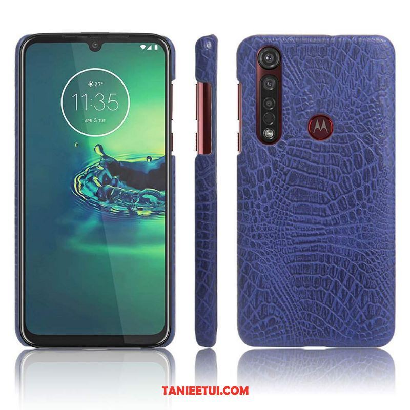 Etui Moto G8 Plus Cienkie Telefon Komórkowy Jakość, Obudowa Moto G8 Plus Ochraniacz Nubuku Skóra