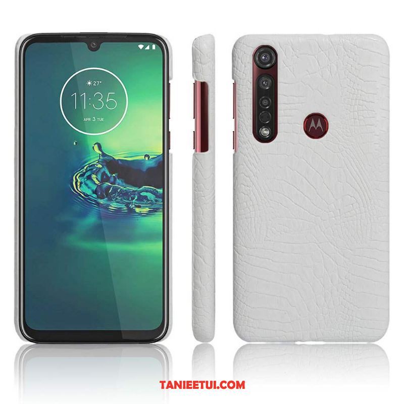 Etui Moto G8 Plus Cienkie Telefon Komórkowy Jakość, Obudowa Moto G8 Plus Ochraniacz Nubuku Skóra