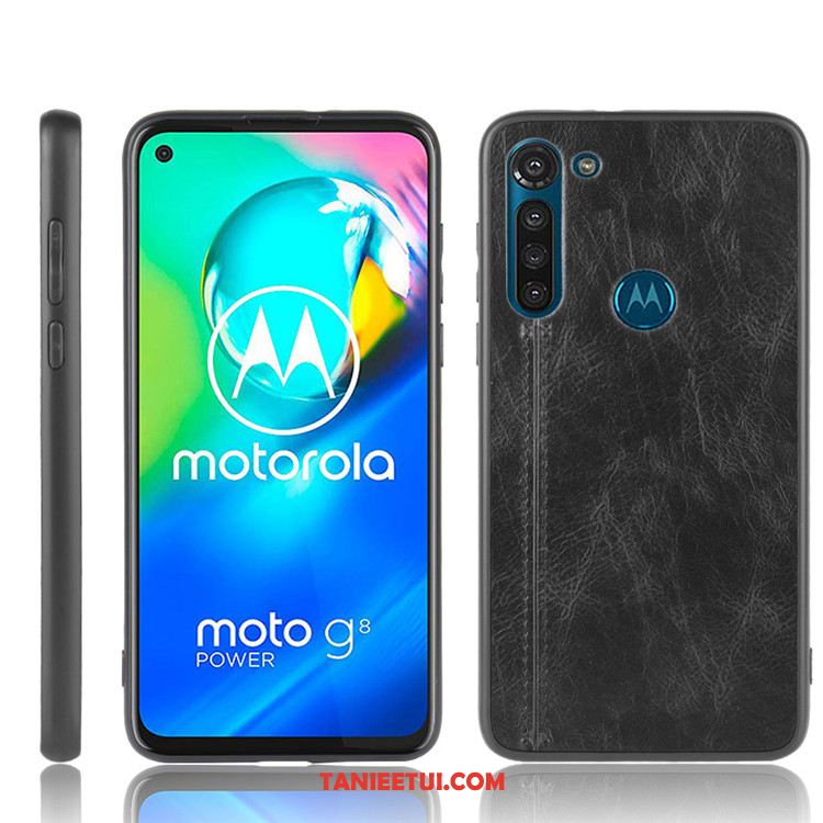 Etui Moto G8 Power Anti-fall Czarny Ochraniacz, Pokrowce Moto G8 Power Modna Marka Trudno All Inclusive