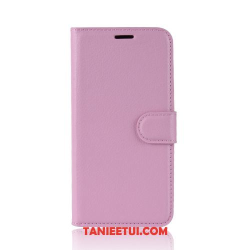 Etui Moto G8 Power Karta Purpurowy Wzór, Futerał Moto G8 Power Litchi Biznes Telefon Komórkowy