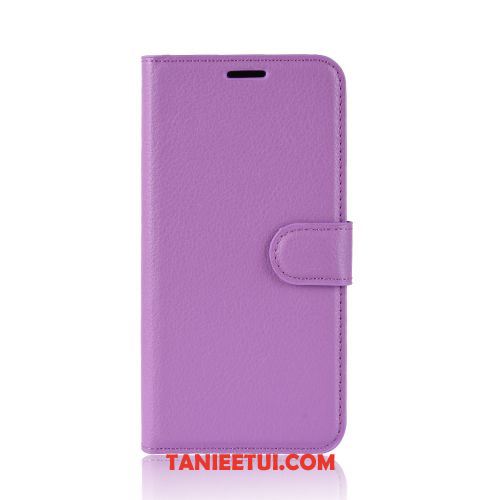 Etui Moto G8 Power Karta Purpurowy Wzór, Futerał Moto G8 Power Litchi Biznes Telefon Komórkowy