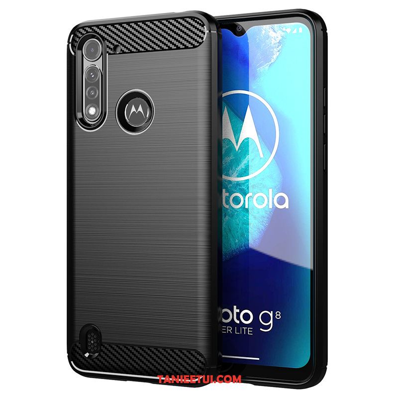 Etui Moto G8 Power Lite Czarny Cienka Miękki, Futerał Moto G8 Power Lite Telefon Komórkowy