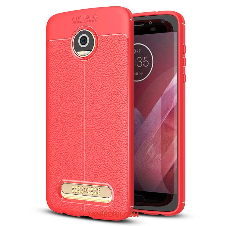 Etui Moto Z2 Play Anti-fall Telefon Komórkowy Ochraniacz, Futerał Moto Z2 Play Szkło Hartowane Czarny Silikonowe