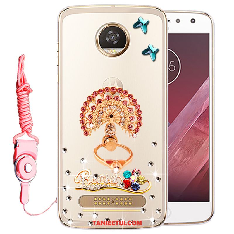 Etui Moto Z2 Play Telefon Komórkowy Ochraniacz Złoto, Obudowa Moto Z2 Play Rhinestone