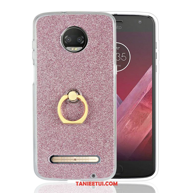 Etui Moto Z3 Play Telefon Komórkowy Silikonowe Ring, Obudowa Moto Z3 Play Czarny Wspornik Anti-fall