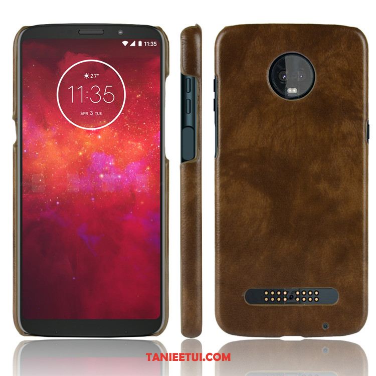 Etui Moto Z3 Play Wzór Telefon Komórkowy Jakość, Pokrowce Moto Z3 Play Anti-fall Litchi Trudno