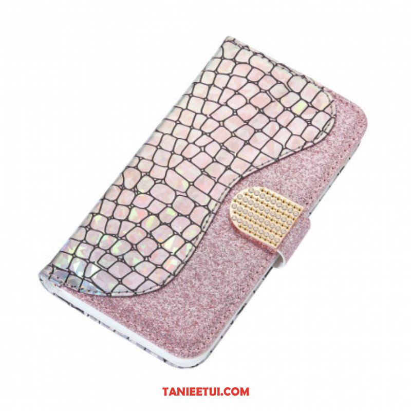 Etui Na Telefon Pokrowce do Samsung Galaxy S21 Ultra 5G Krokodyle Diamenty