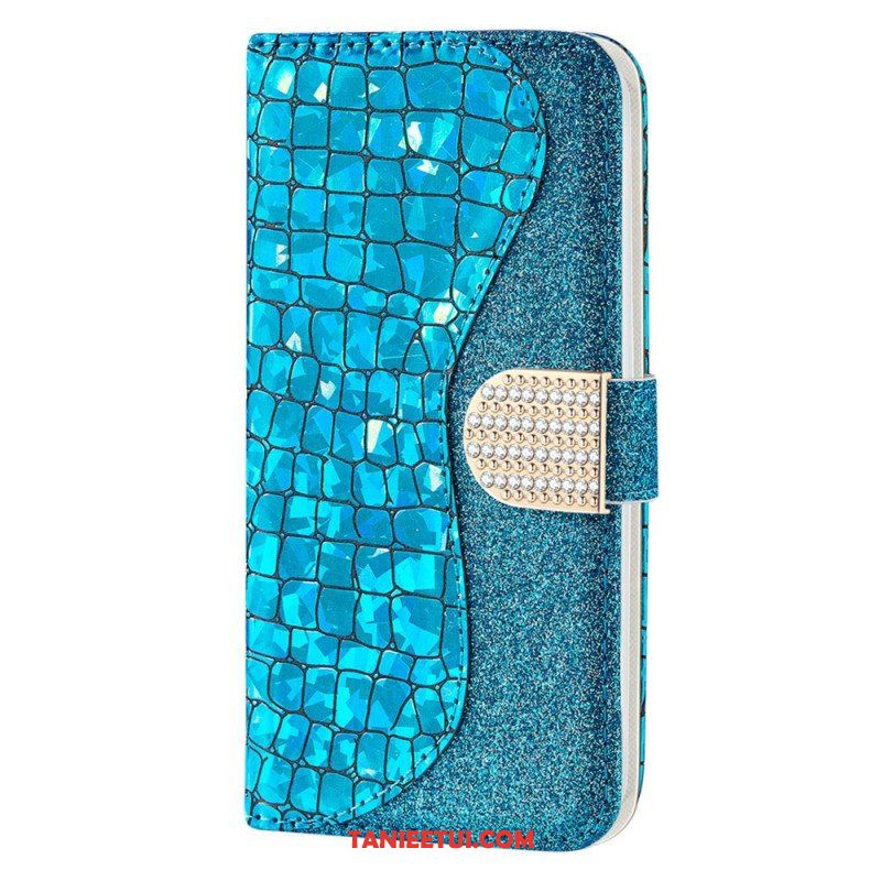 Etui Na Telefon Pokrowce do Samsung Galaxy S23 Ultra 5G Krokodyle Diamenty