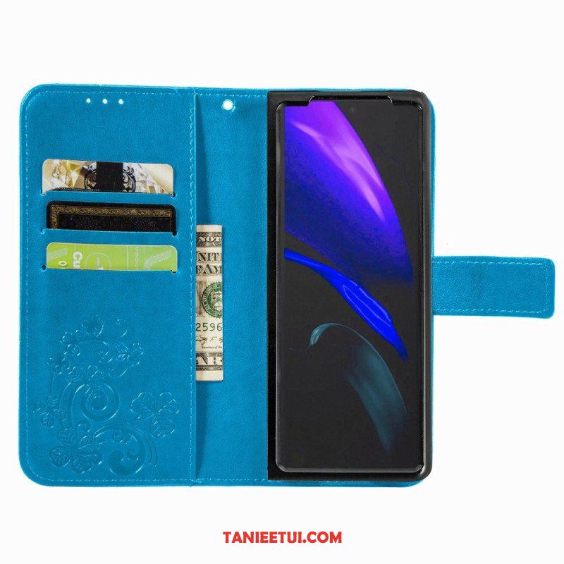 Etui Na Telefon Pokrowce do Samsung Galaxy Z Fold 4 Wzór Koniczyny Z Paskiem