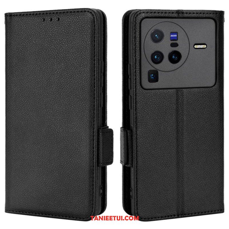 Etui Na Telefon Pokrowce do Vivo X80 Pro Etui Folio Flap Double Nowe Kolory