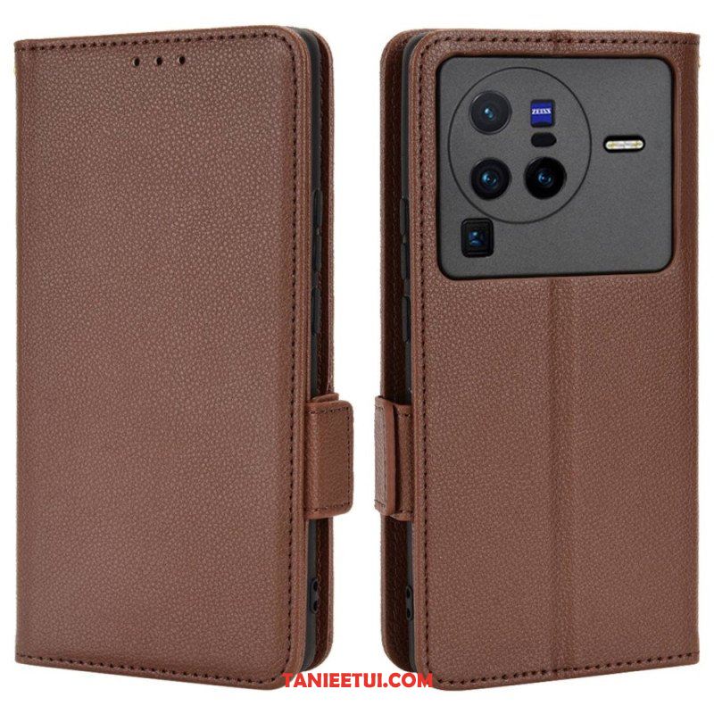 Etui Na Telefon Pokrowce do Vivo X80 Pro Etui Folio Flap Double Nowe Kolory