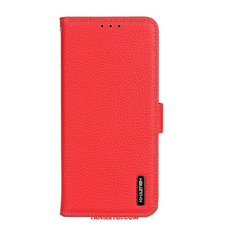 Etui Na Telefon Pokrowce do Xiaomi Redmi Note 11 Pro / 11 Pro 5G Oryginalna Skóra Khazneh Litchi