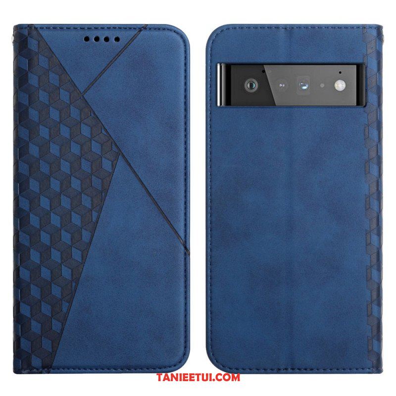 Etui Na Telefon do Google Pixel 6 Pro Etui Folio Efekt Geo Skóry