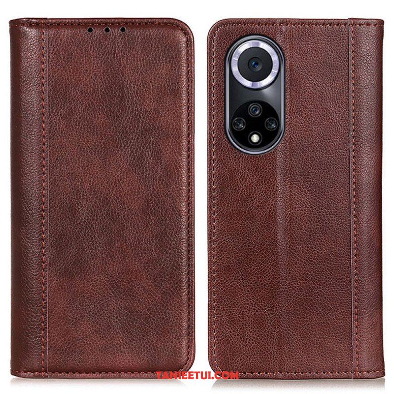 Etui Na Telefon do Honor 50 Etui Folio Elegancka Dwoina Skóry Liczi