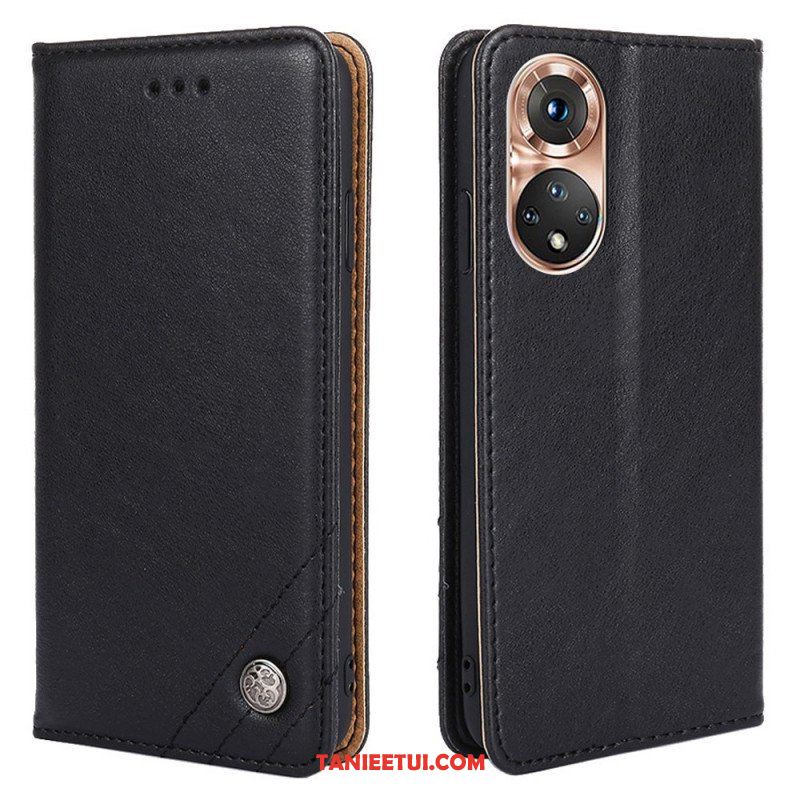 Etui Na Telefon do Honor 50 Etui Folio Stylowy Skórzany Nit