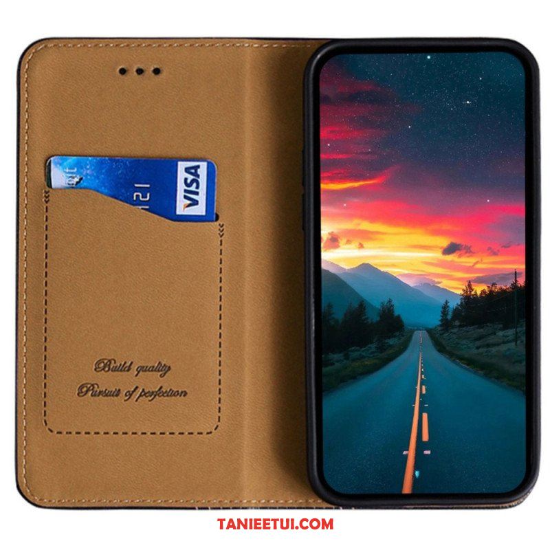 Etui Na Telefon do Honor 70 Etui Folio Skórzane Szwy Liczi