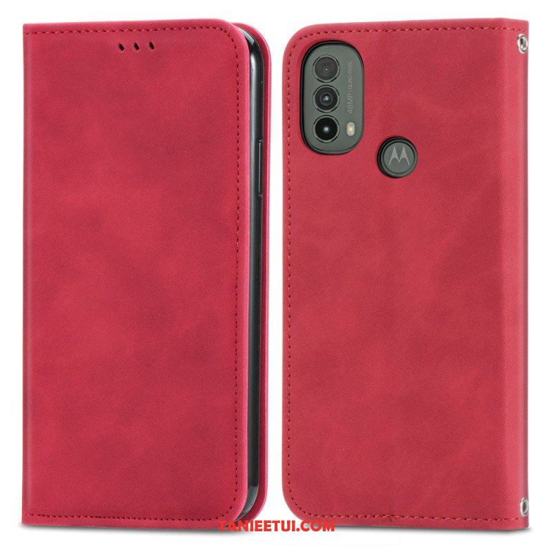 Etui Na Telefon do Moto E40 / E30 / E20 Etui Folio Dotyk Skóry