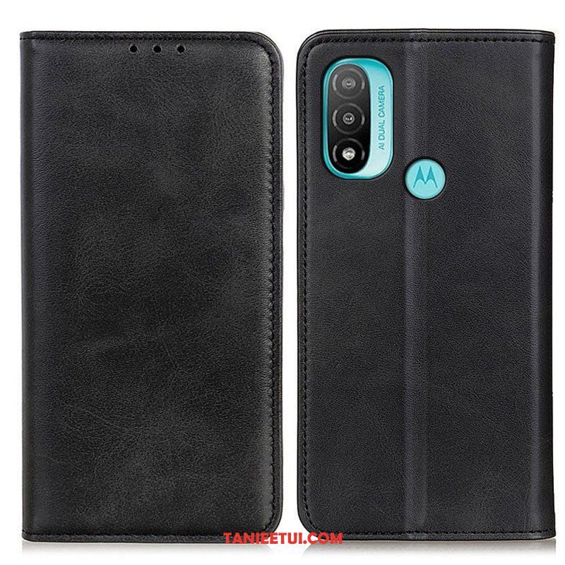 Etui Na Telefon do Moto E40 / E30 / E20 Etui Folio Elegancka Dwoina Skórzana