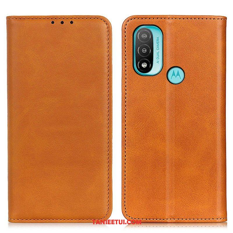 Etui Na Telefon do Moto E40 / E30 / E20 Etui Folio Elegancka Dwoina Skórzana