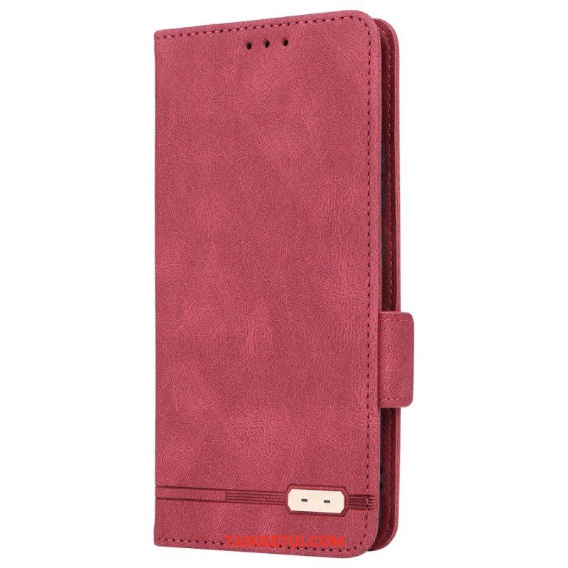 Etui Na Telefon do Moto G73 5G Etui Folio Rzemienna Tekstura