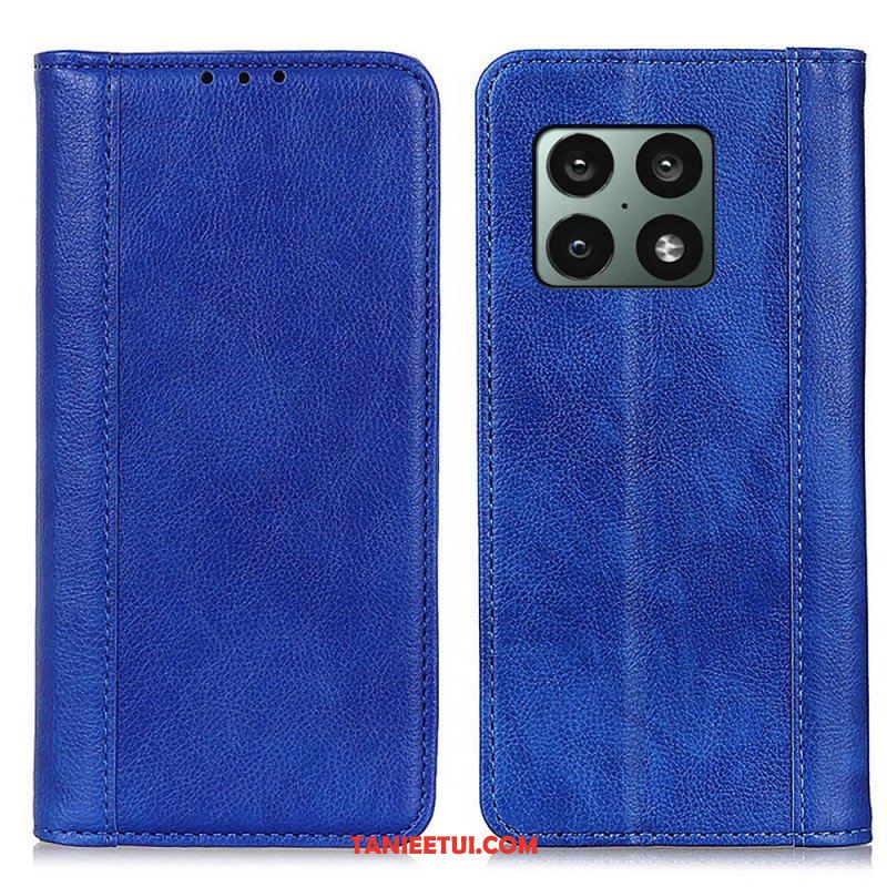 Etui Na Telefon do OnePlus 10 Pro 5G Etui Folio Wersja Kolorowa Ze Skóry Liczi