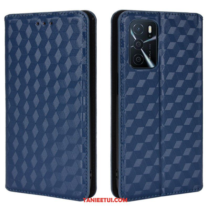 Etui Na Telefon do Oppo A16 / A16s Etui Folio Efekt Diamentowej Skóry