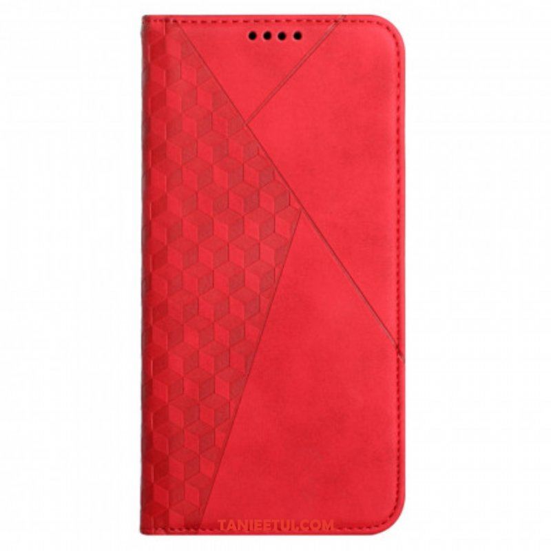 Etui Na Telefon do Oppo A54 5G / A74 5G Etui Folio Dotyk Skóry W Stylu Sześciennym