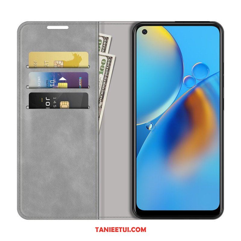 Etui Na Telefon do Oppo A74 4G Etui Folio Dotyk Skóry