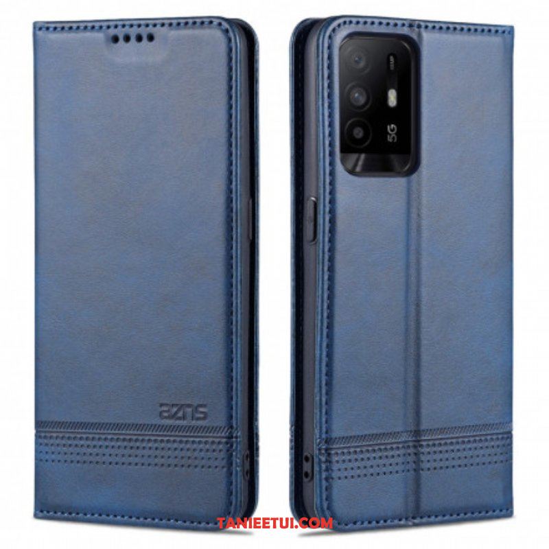 Etui Na Telefon do Oppo A94 5G Etui Folio Stylizacja Skóry Azns