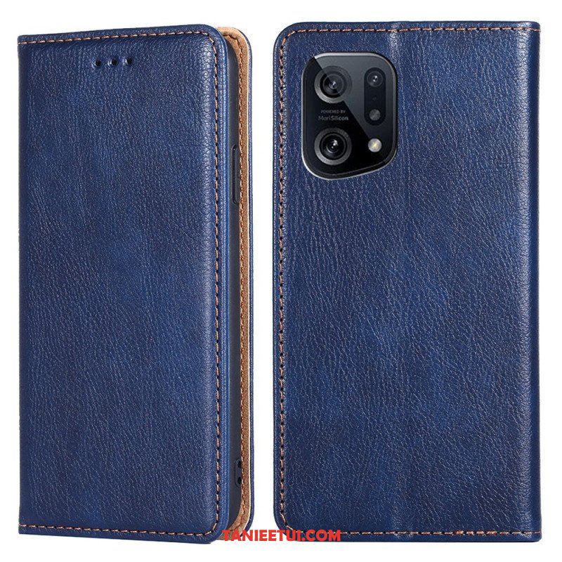 Etui Na Telefon do Oppo Find X5 Etui Folio Jednolity Kolor