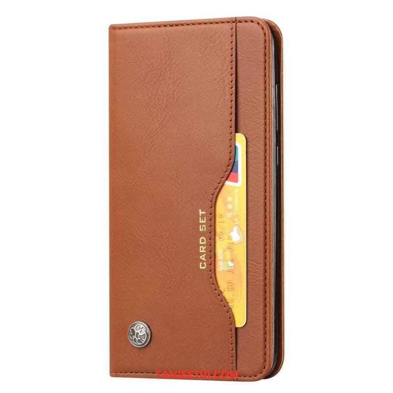 Etui Na Telefon do Poco M5s Etui Folio Etui Na Karty Ze Sztucznej Skóry
