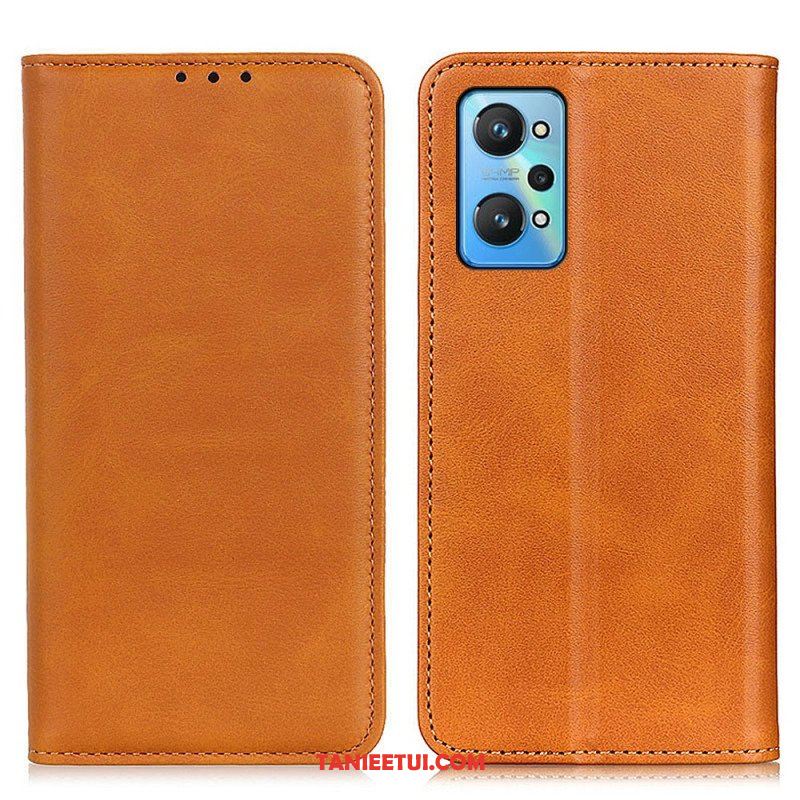 Etui Na Telefon do Realme GT Neo 3T / Neo 2 Etui Folio Elegancka Dwoina Skórzana