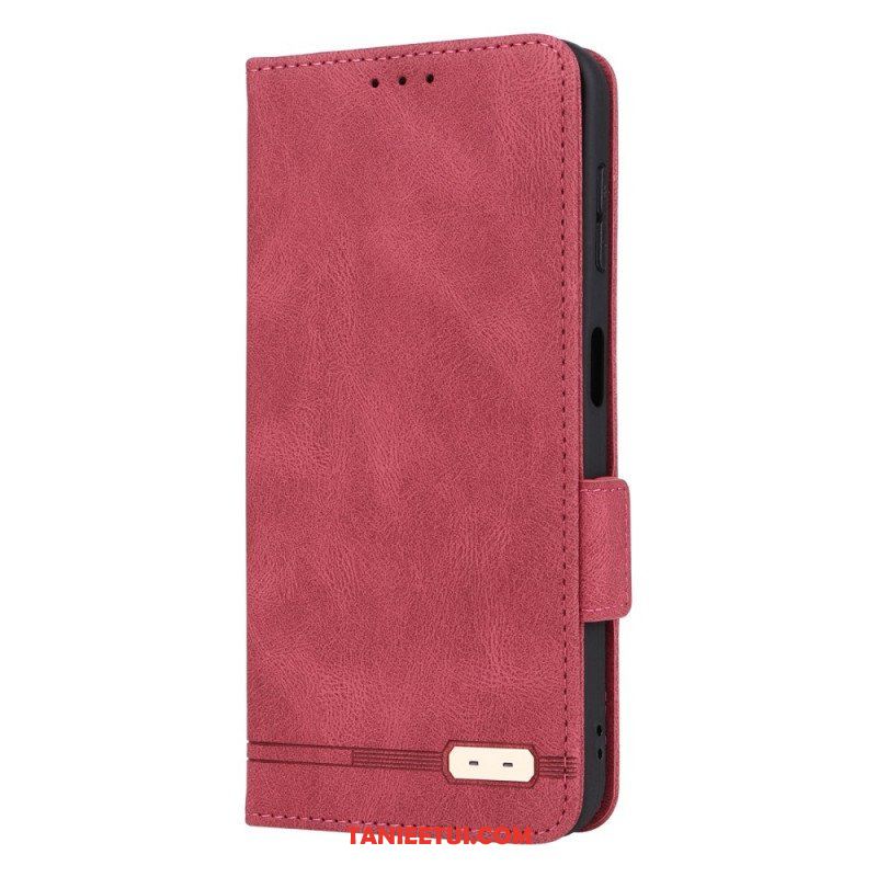 Etui Na Telefon do Samsung Galaxy A14 / A14 5G Etui Folio Rzemienna Tekstura