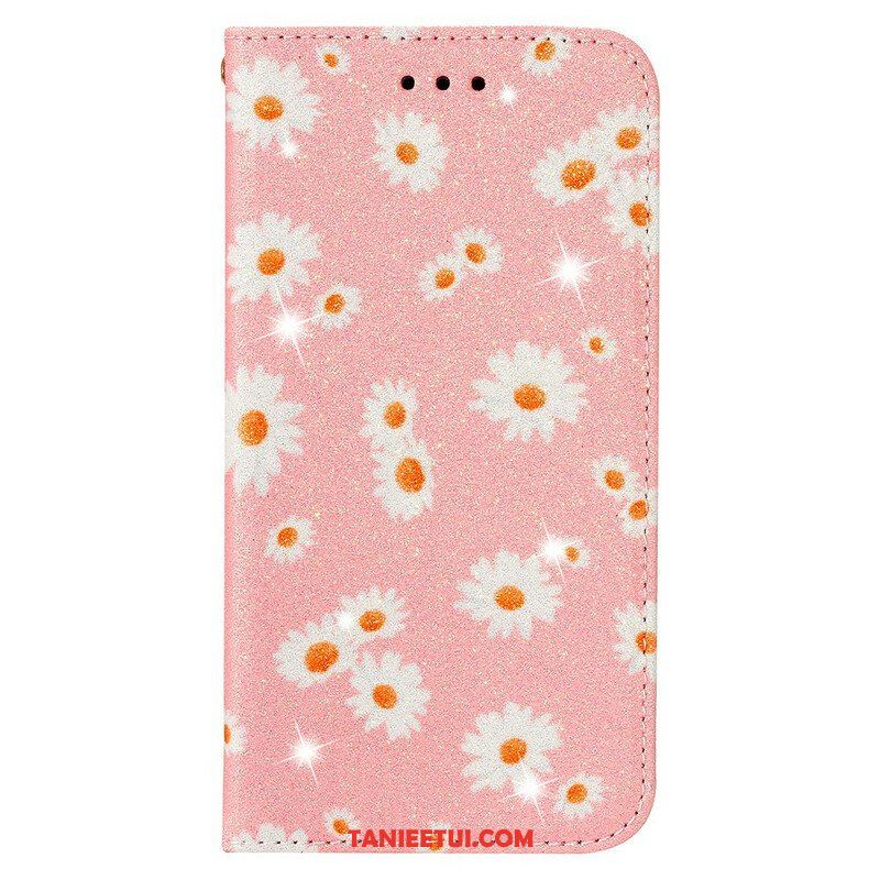Etui Na Telefon do Samsung Galaxy A51 5G Etui Folio Stokrotki Ze Sztucznej Skóry