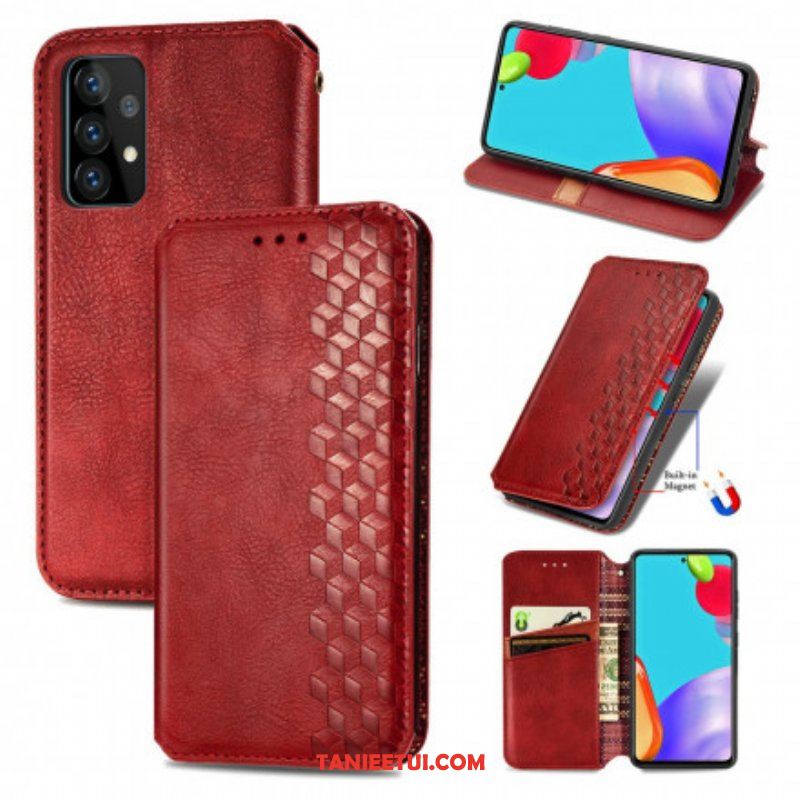 Etui Na Telefon do Samsung Galaxy A52 4G / A52 5G / A52s 5G Etui Folio Skórzany Efekt Diamentowej Tekstury