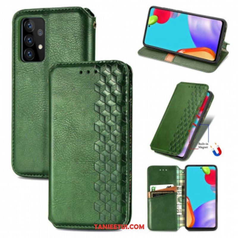 Etui Na Telefon do Samsung Galaxy A52 4G / A52 5G / A52s 5G Etui Folio Skórzany Efekt Diamentowej Tekstury