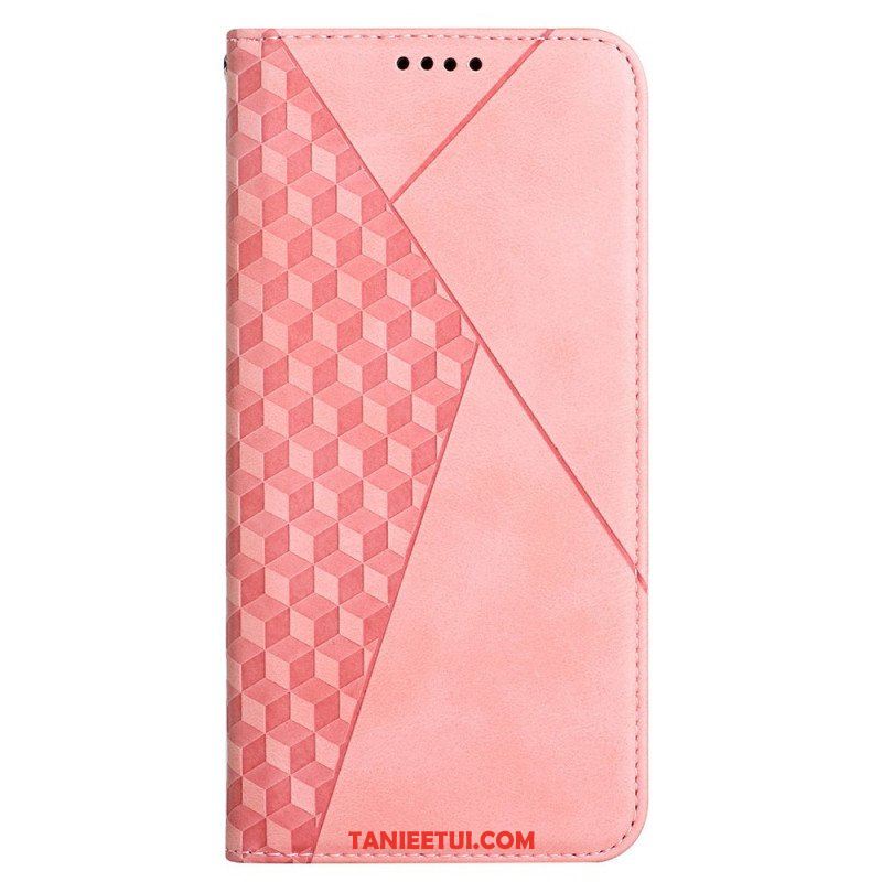 Etui Na Telefon do Samsung Galaxy M12 / A12 Etui Folio Efekt Geo Skóry