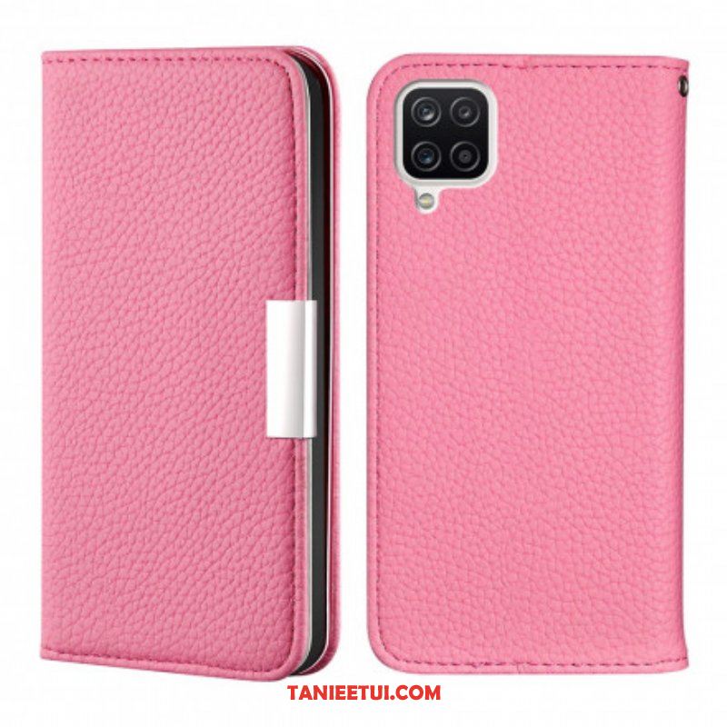 Etui Na Telefon do Samsung Galaxy M12 / A12 Etui Folio Liczi Ze Sztucznej Skóry Ultra Szykowny