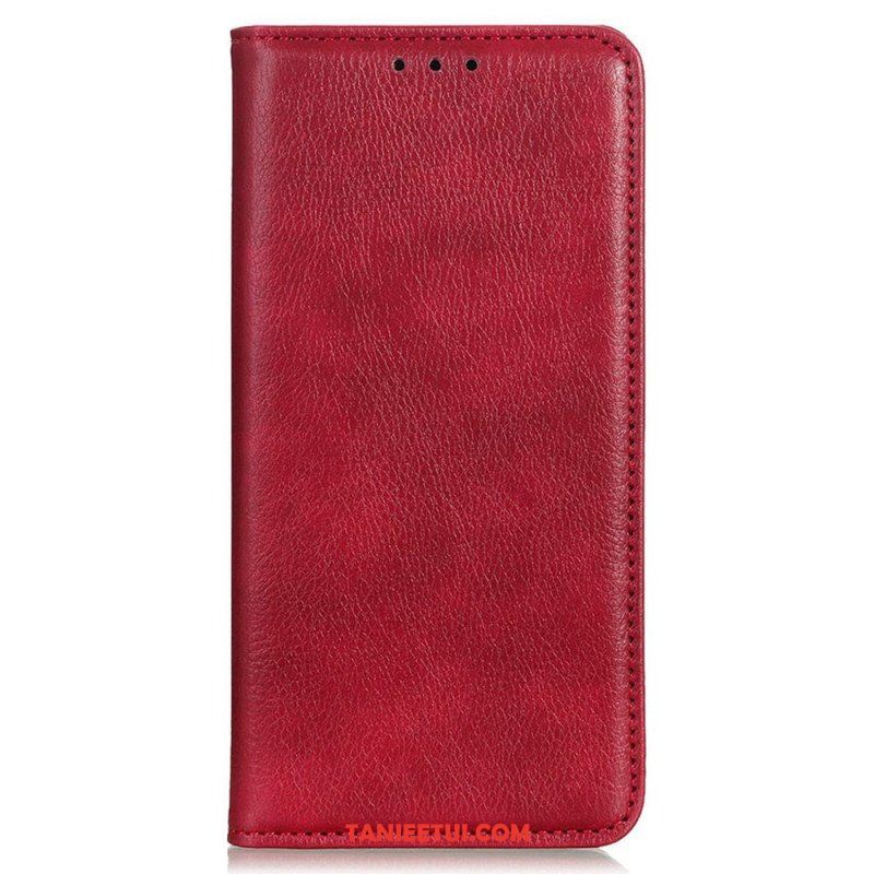 Etui Na Telefon do Samsung Galaxy M13 Etui Folio Skóra Dwoinowa Liczi