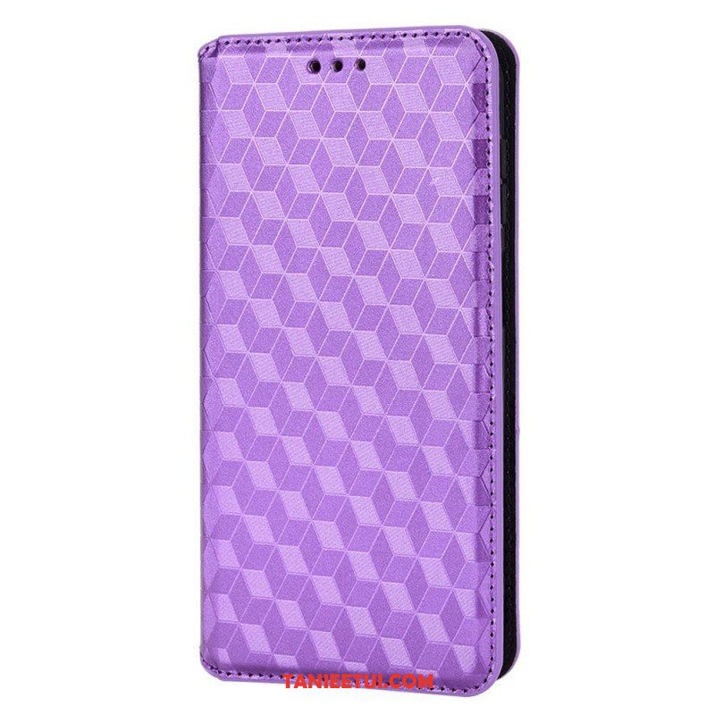 Etui Na Telefon do Samsung Galaxy M23 5G Etui Folio Skórzany Efekt Sześcianu 3d